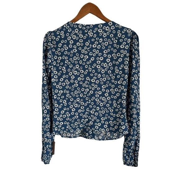 REFORMATION Nell Button Down Puff Sleeve Floral Blouse Top - Picture 5 of 11